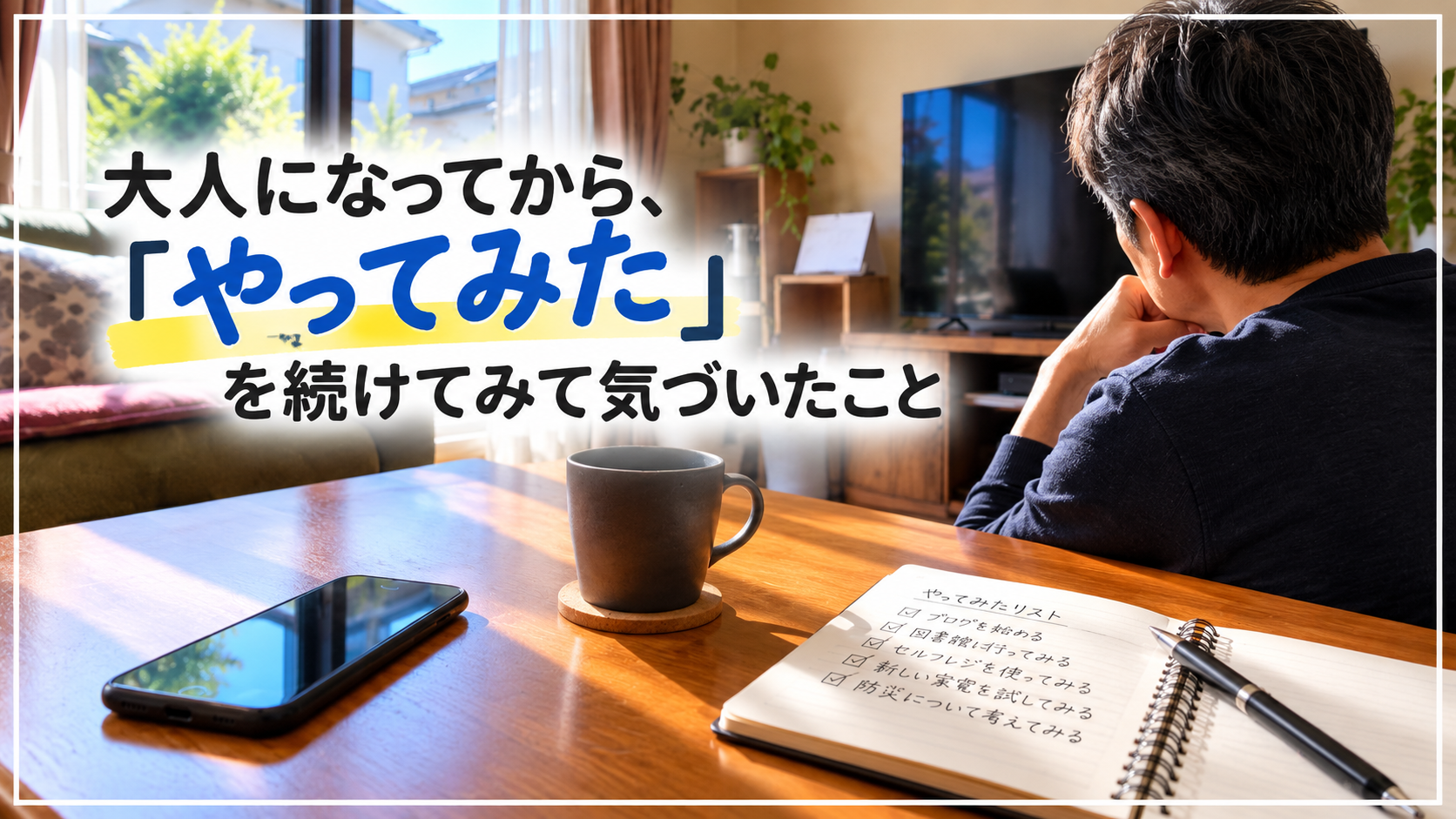 大人になってから、「やってみた」を続けてみて気づいたこと